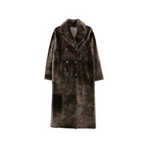 Yves Salomon Brown Coats - Double Breasted & Peacoats Women